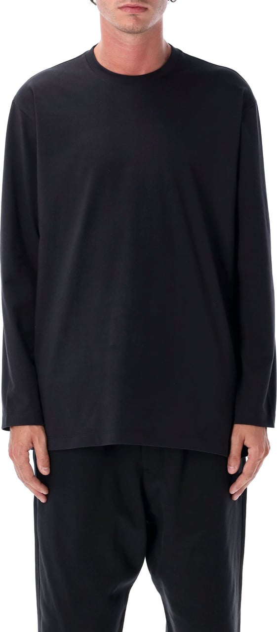 Y-3 Multilogo L/S Tee Nero Zwart