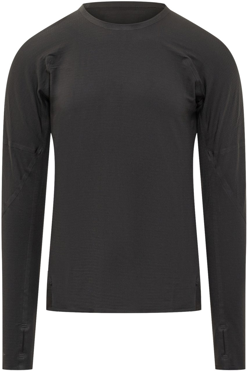 Y-3 Y-3 Maglia Tecnica Nera a Maniche Lunghe Zwart