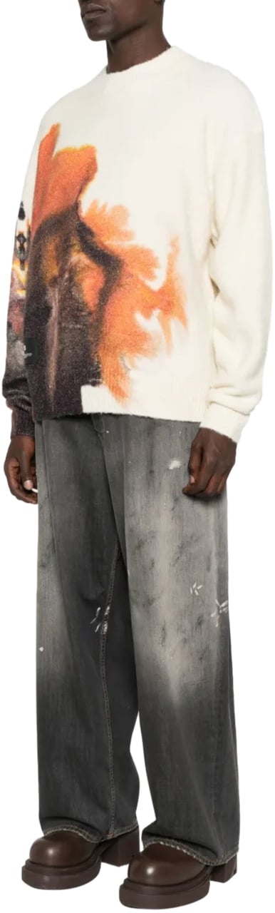 Y-3 Gfx Knit Crew Cwhite/multco Wit
