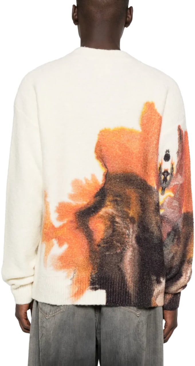 Y-3 Gfx Knit Crew Cwhite/multco Wit