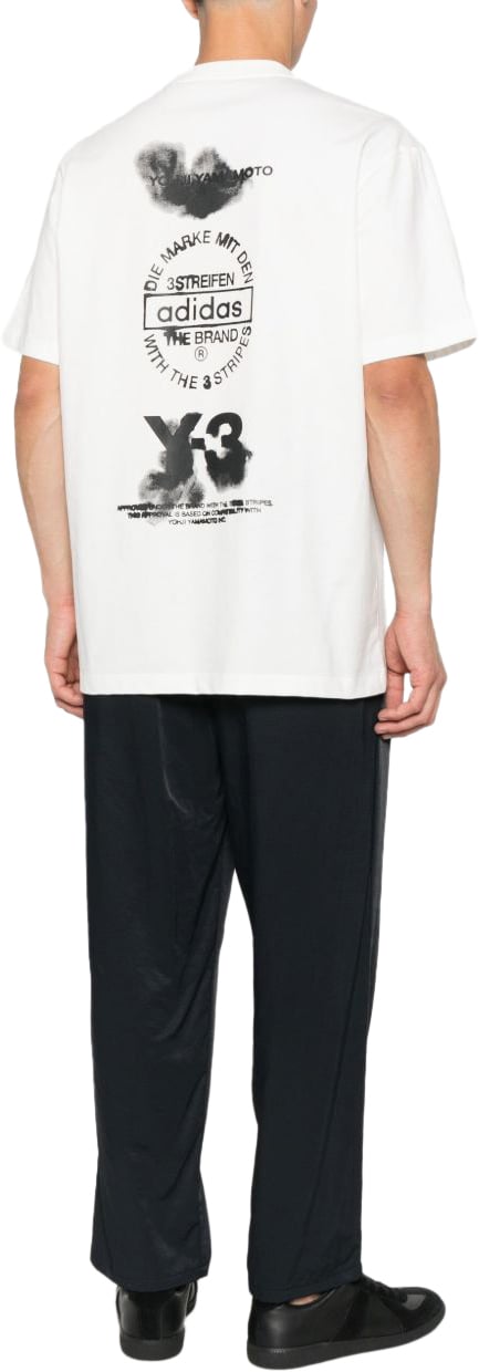 Y-3 T-Shirts And Polos White Wit