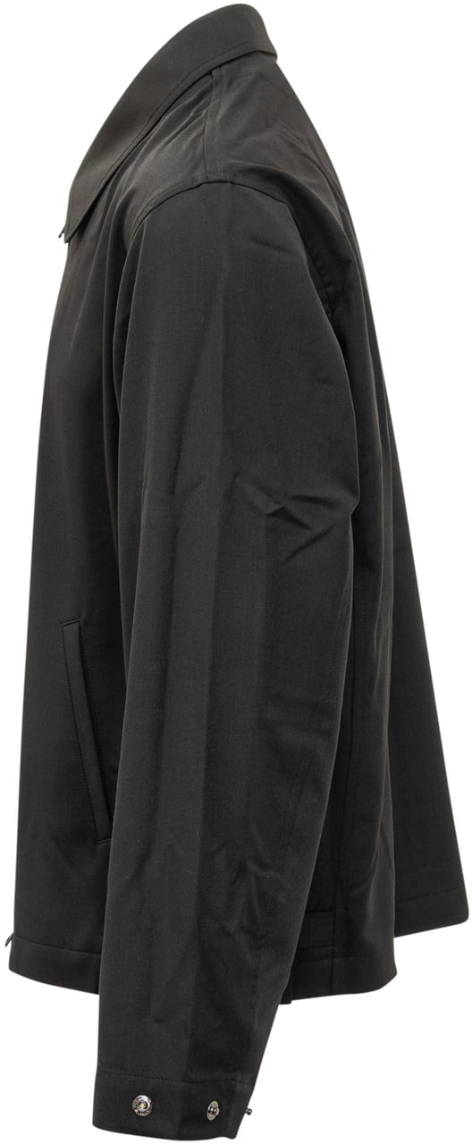 Y-3 Giacca leggera nera con zip Y-3 Zwart