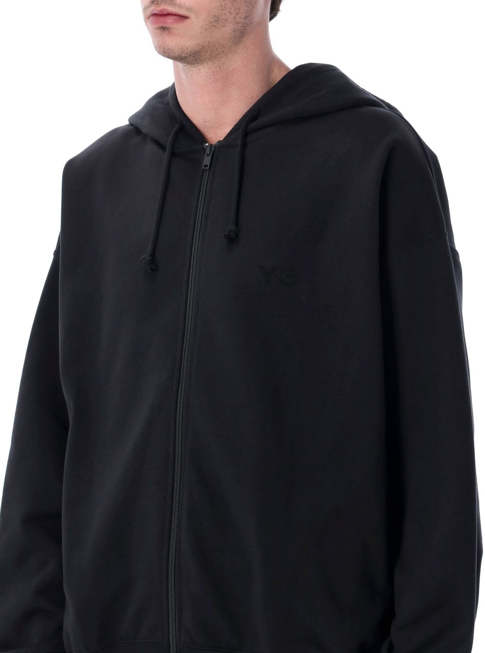 Y-3 Hoodie Full Zip Classic Nero Zwart