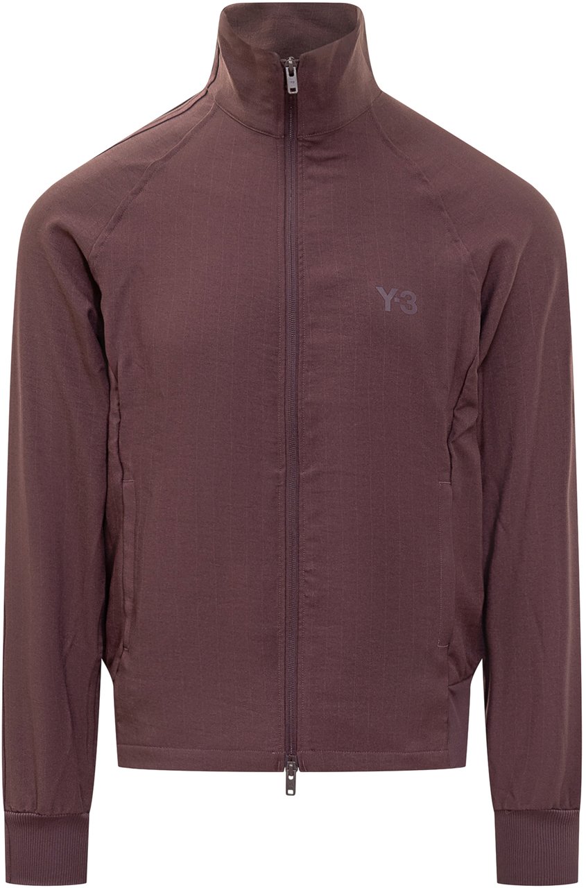 Y-3 Giacca sportiva bordeaux zip intera Y-3 Maroon