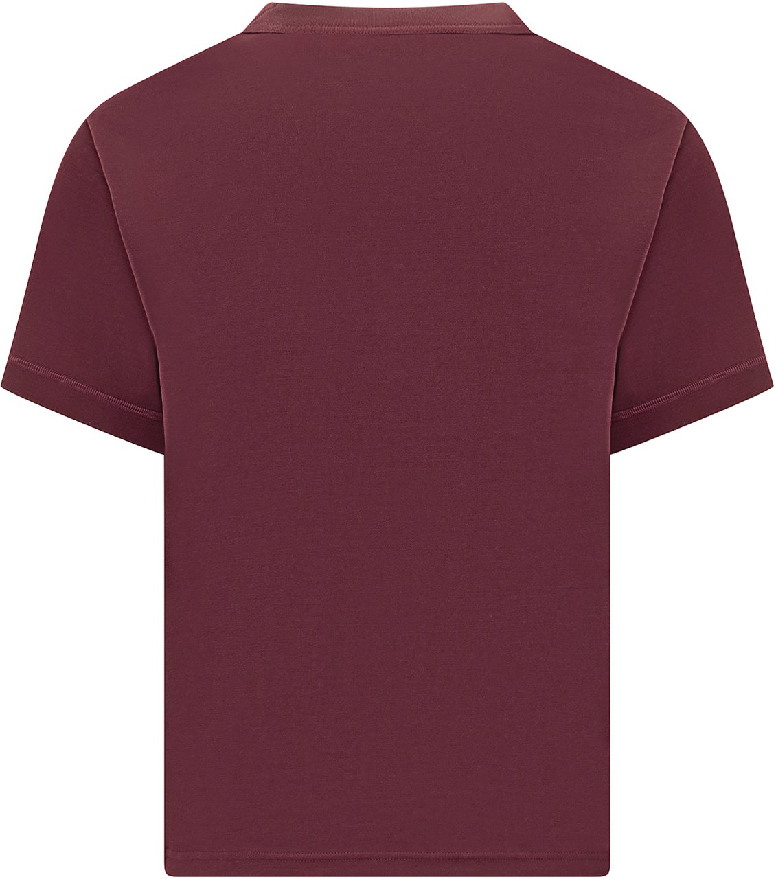 Y-3 Y-3 T-Shirt Bordeaux con Logo Tonale Bruin