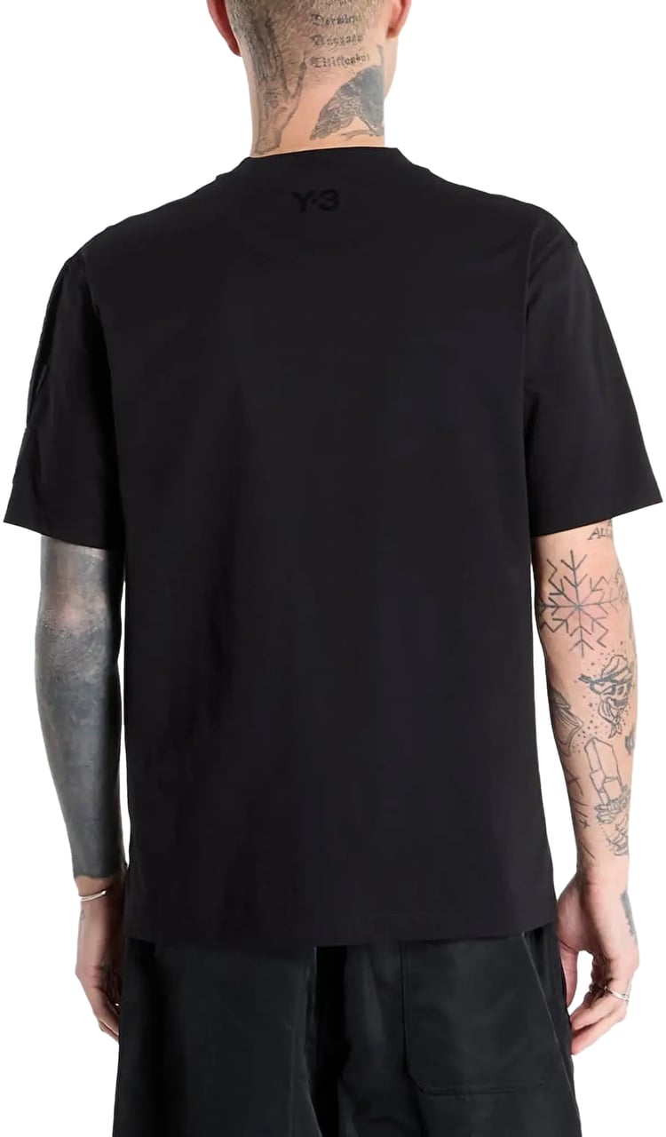 Y-3 Ut Ss Tee Black Zwart