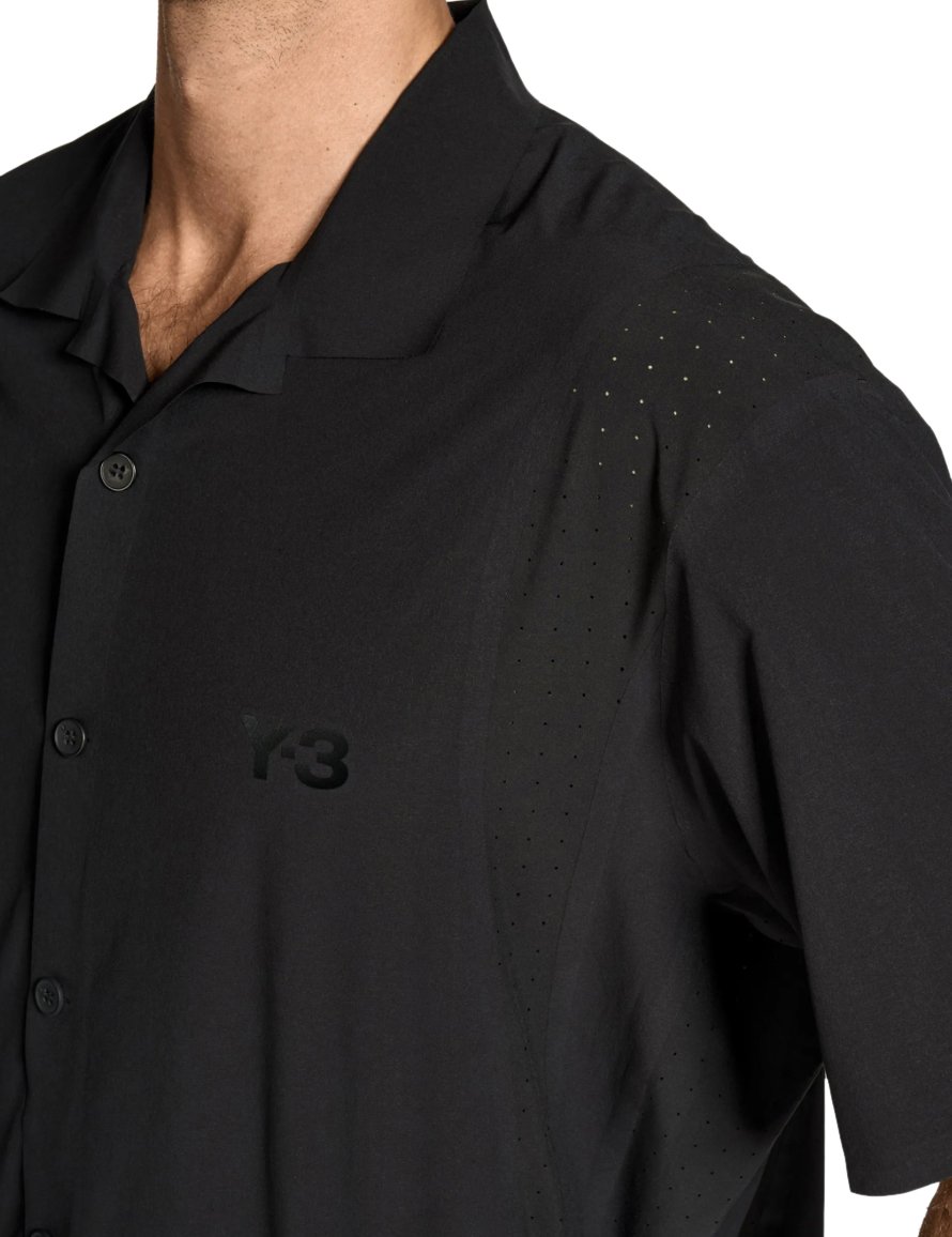 Y-3 M Lt Wov Shirt Black Zwart