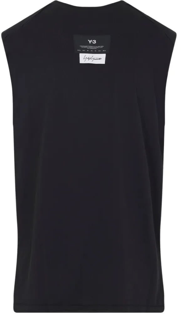 Y-3 M Run Tank Rc Black Zwart