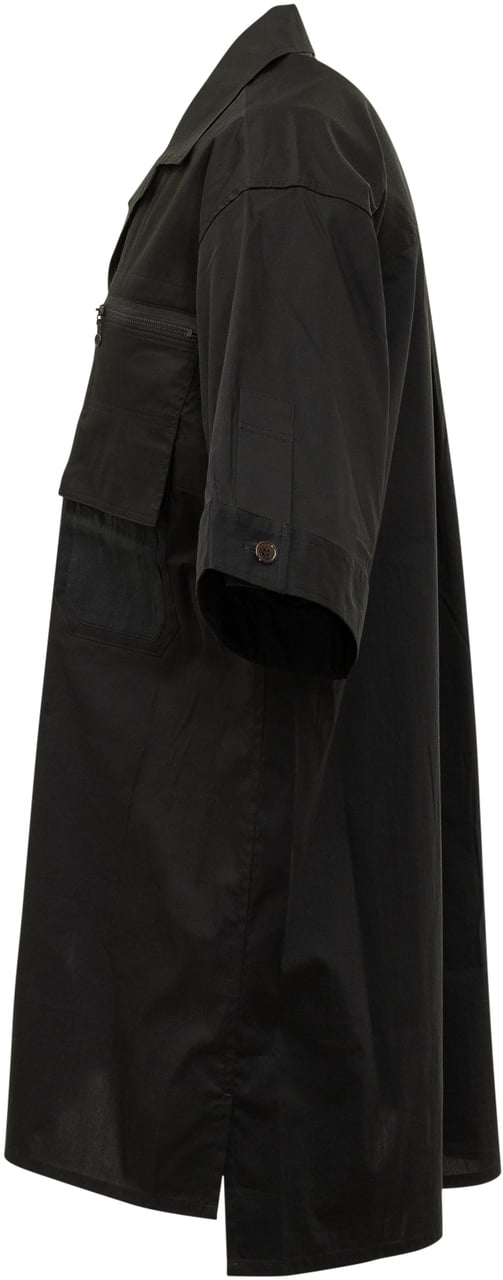 Y-3 Camicia Ut a Maniche Corte Zwart