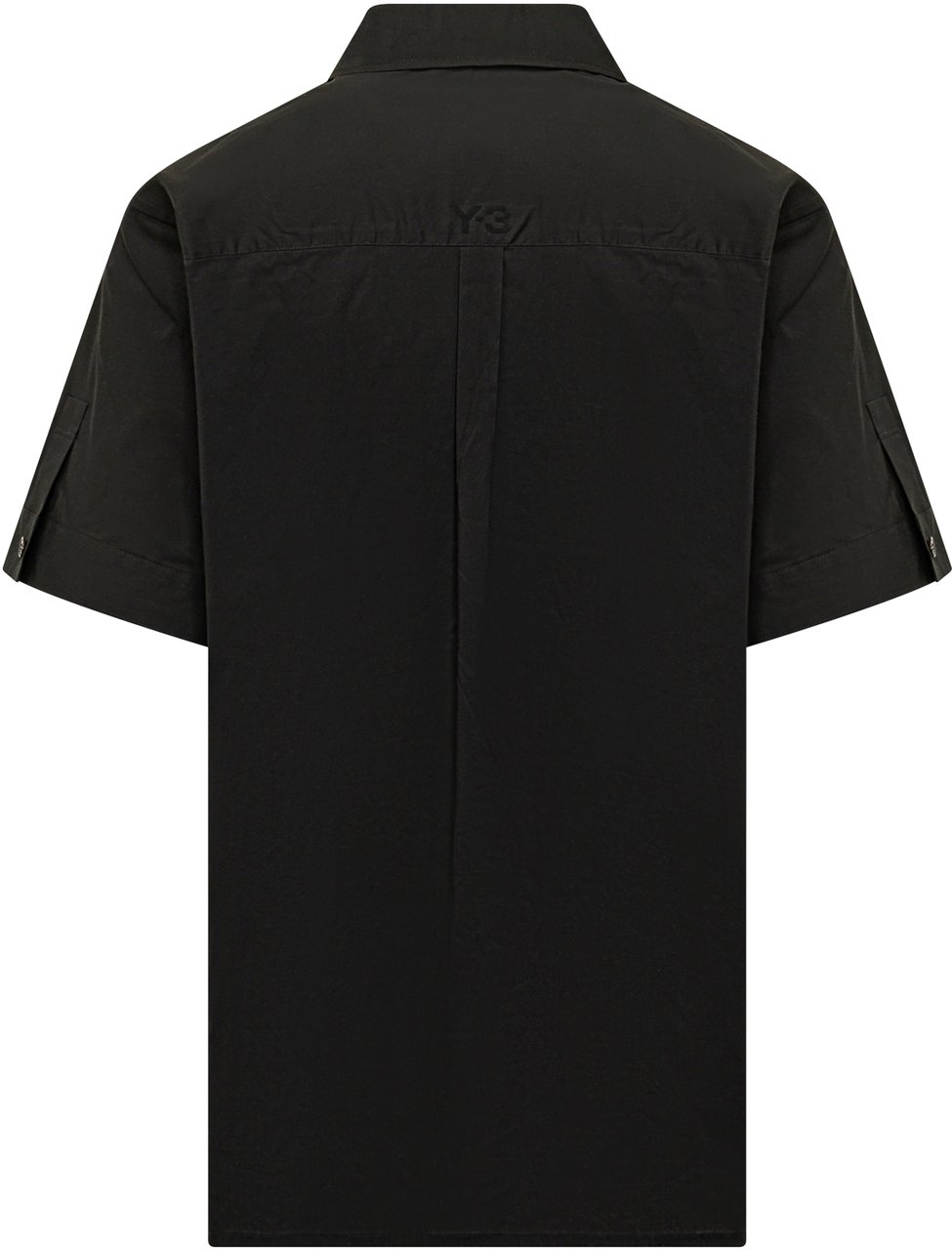Y-3 Camicia Ut a Maniche Corte Zwart
