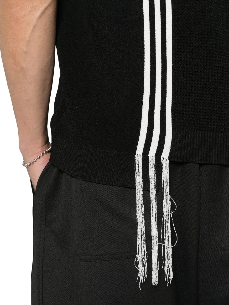 Y-3 Gfx Knit Vest Black Zwart