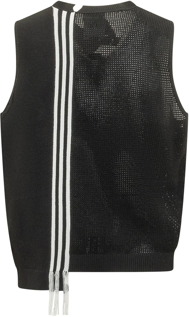Y-3 Gfx Knit Vest Black Zwart