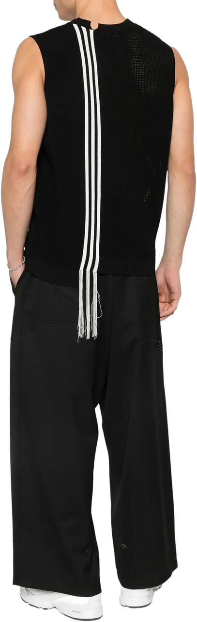 Y-3 Gfx Knit Vest Black Zwart