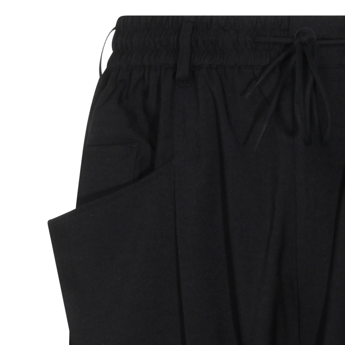 Y-3 Relaxed Fit Black Trousers with Cargo Pockets Zwart