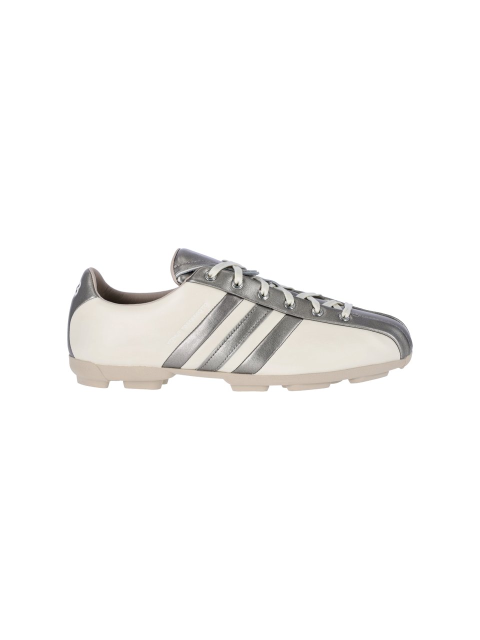 Y-3 White Field Leather Suede Sneakers Wit
