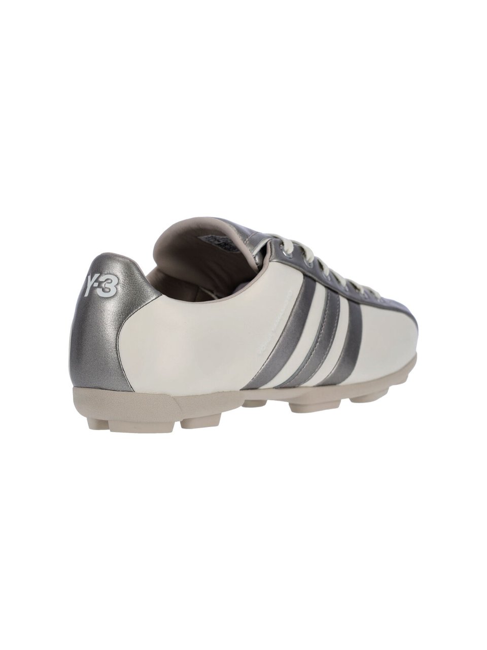 Y-3 White Field Leather Suede Sneakers Wit