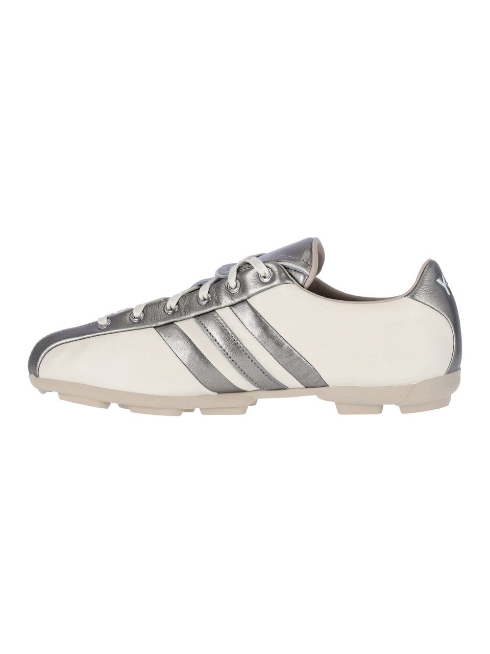 Y-3 White Field Leather Suede Sneakers Wit