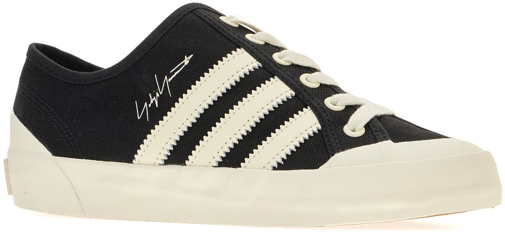 Y-3 Y3 Adidas Black fabric Nisi Lo sneakers Zwart