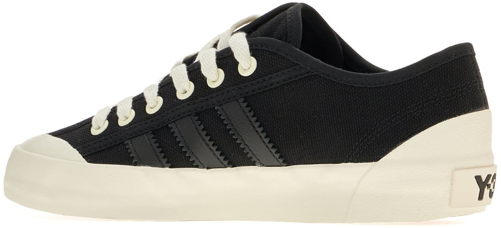 Y-3 Y3 Adidas Black fabric Nisi Lo sneakers Zwart