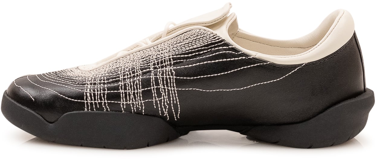Y-3 Sneakers Regu con Ricamo Zwart