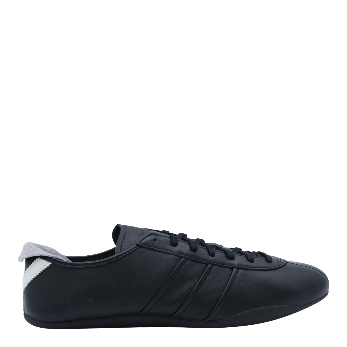 Y-3 Low-top Leather Sneakers Zwart
