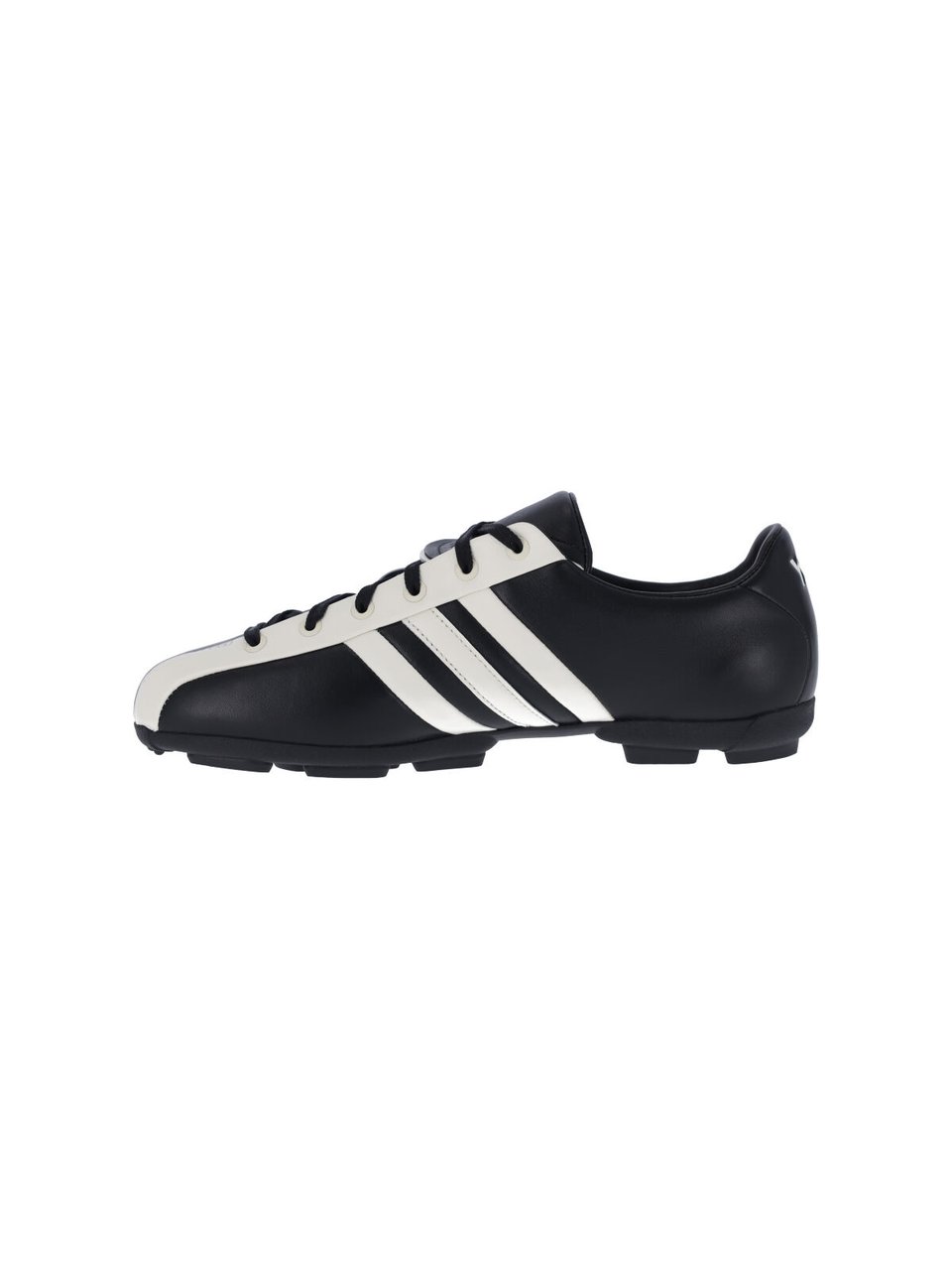 Y-3 Black Field Leather Sneakers Zwart