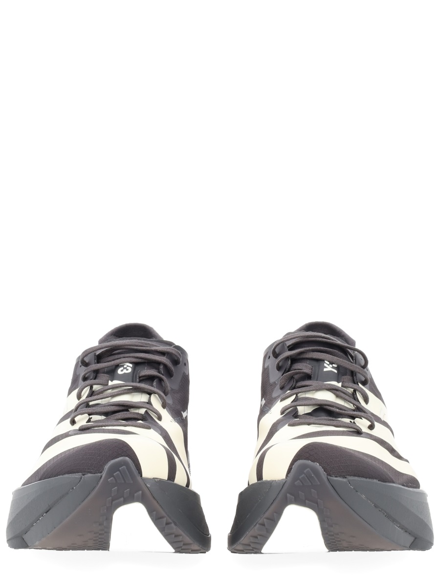 Y-3 Black Adios Pro 4 Stripes Sneakers Grijs