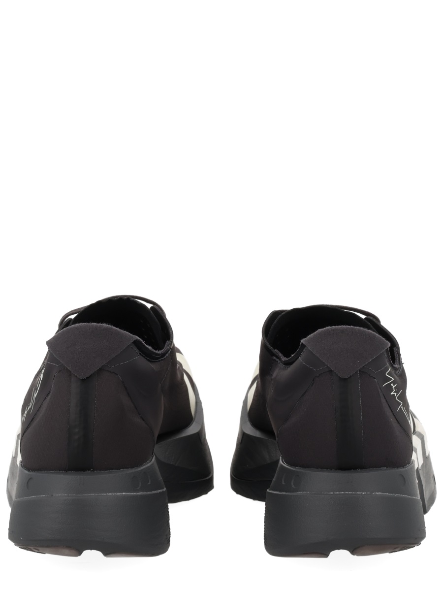 Y-3 Black Adios Pro 4 Stripes Sneakers Grijs