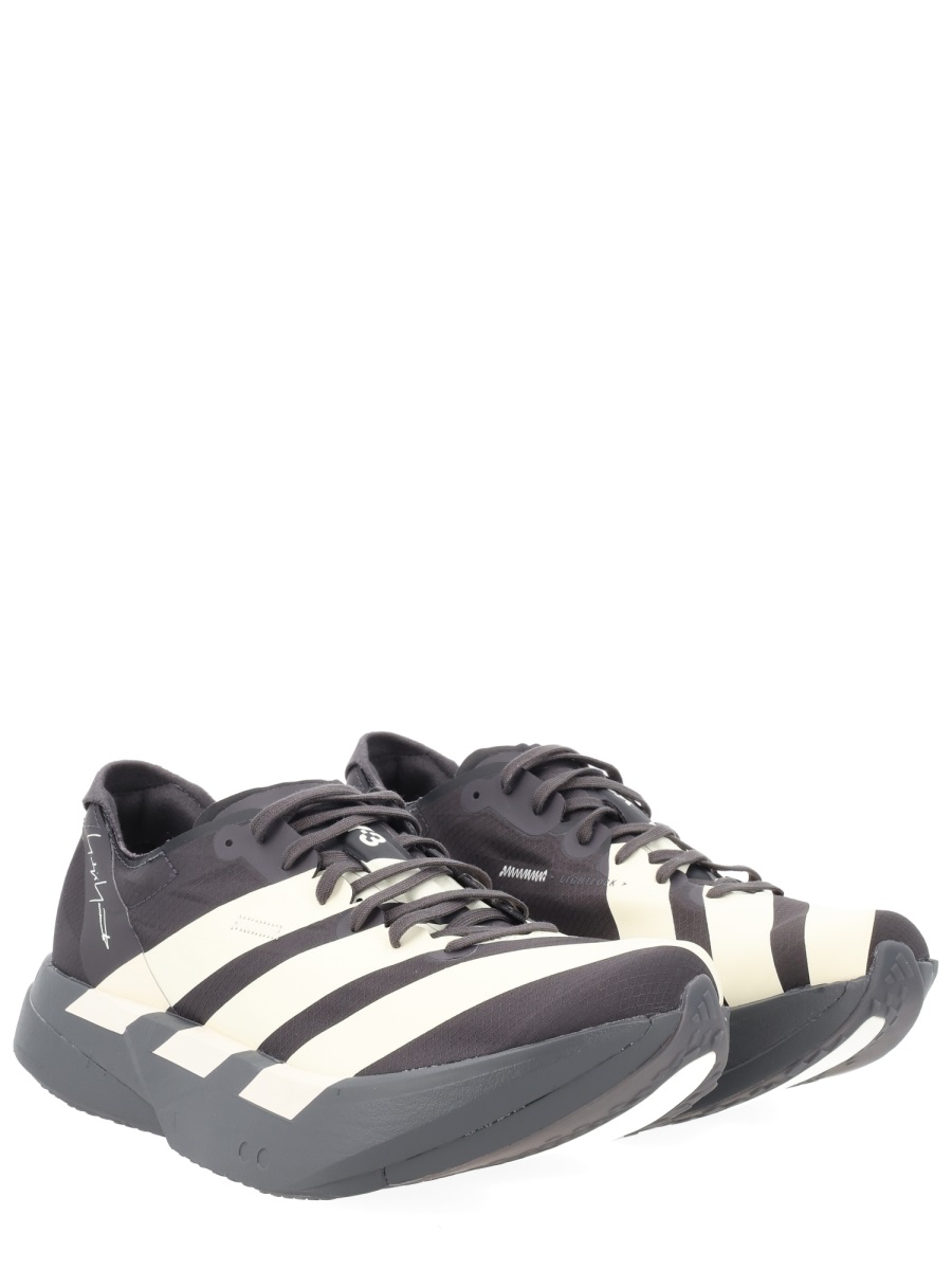 Y-3 Black Adios Pro 4 Stripes Sneakers Grijs