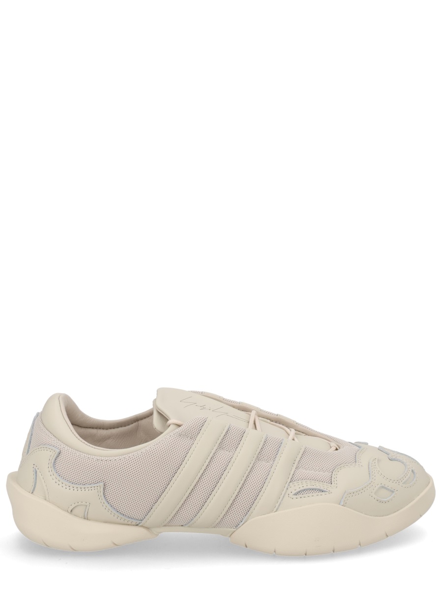 Y-3 Regu 2002 Leather Mesh Sneakers Grijs