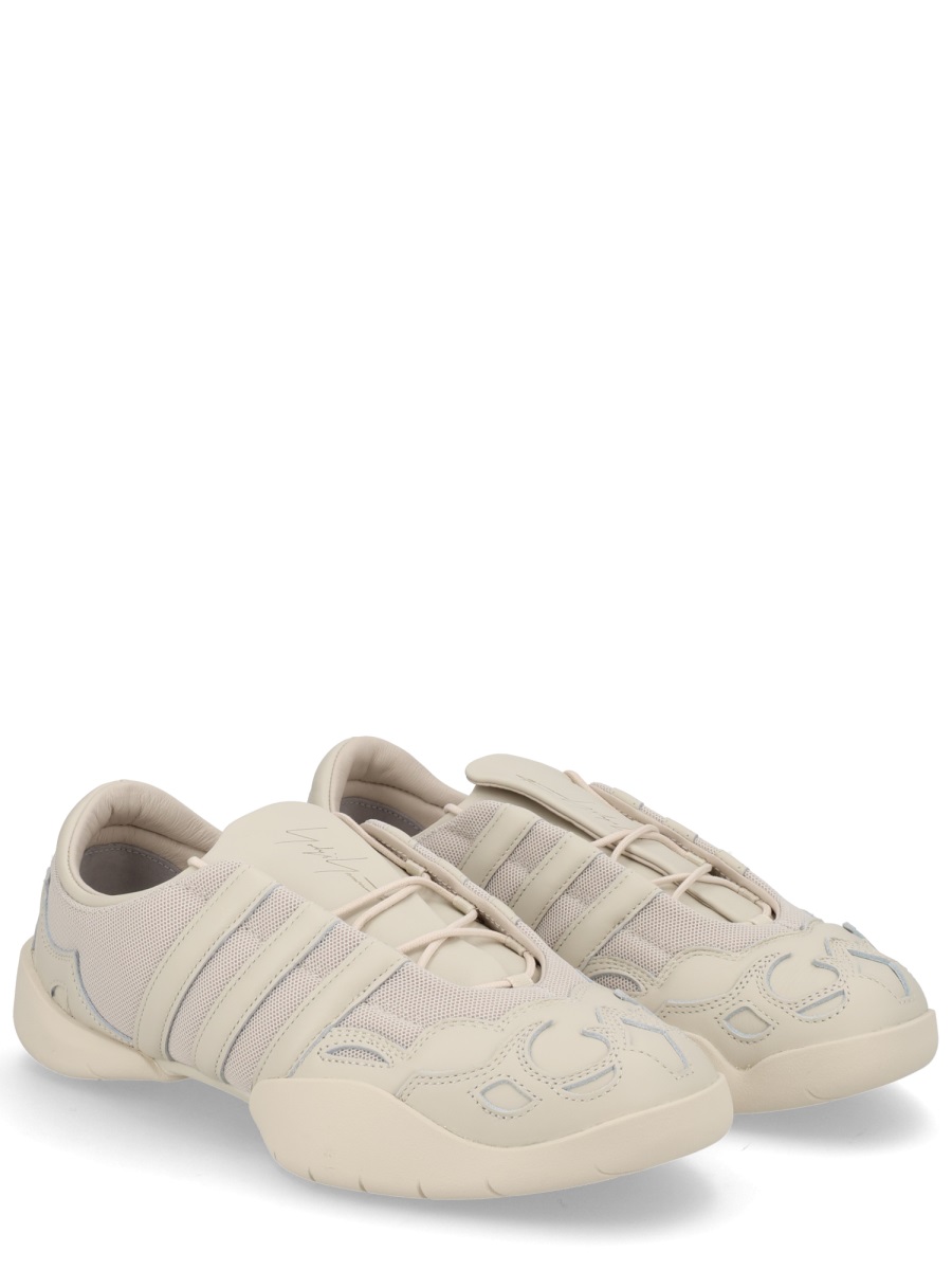 Y-3 Regu 2002 Leather Mesh Sneakers Grijs