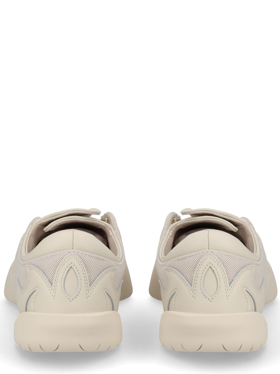 Y-3 Regu 2002 Leather Mesh Sneakers Grijs