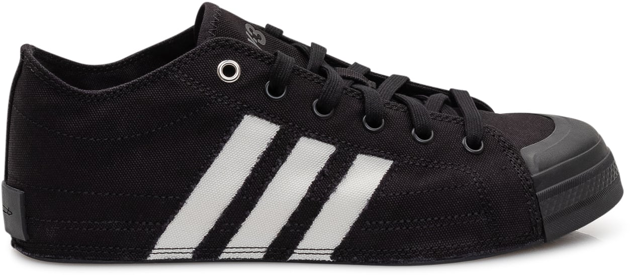 Y-3 Sneakers Nizza Lo con Lacci Zwart