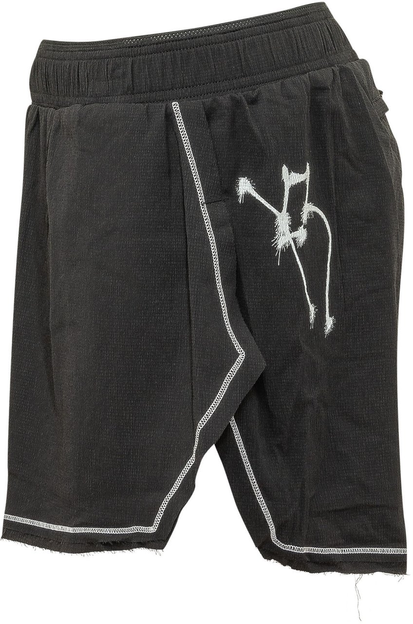 Y-3 Short da Corsa con Pannelli Sovrapposti Donkergrijs
