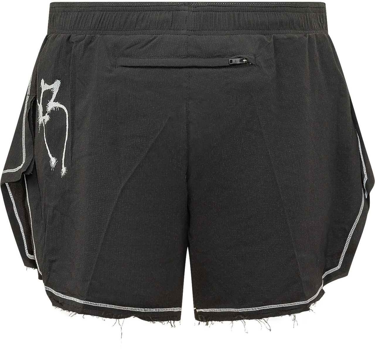 Y-3 Short da Corsa con Pannelli Sovrapposti Donkergrijs
