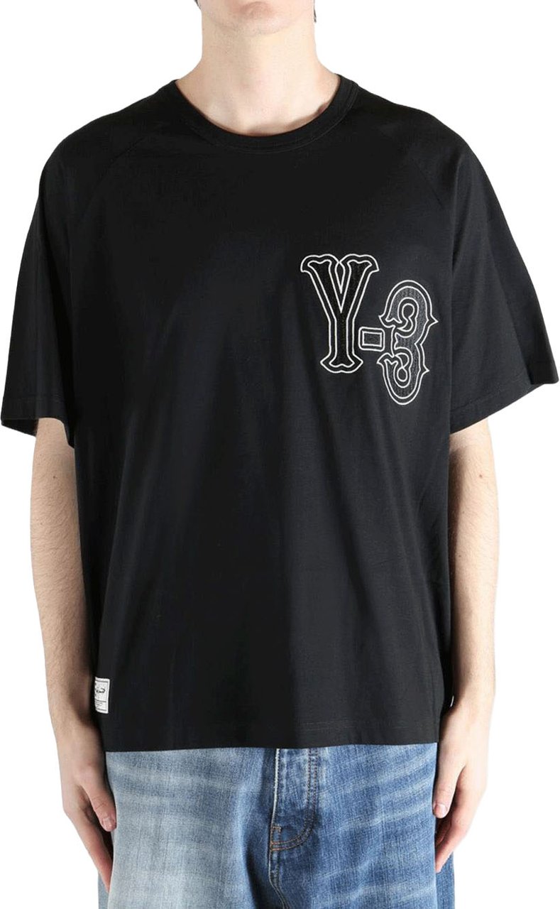 Y-3 T-Shirts And Polos Black Zwart