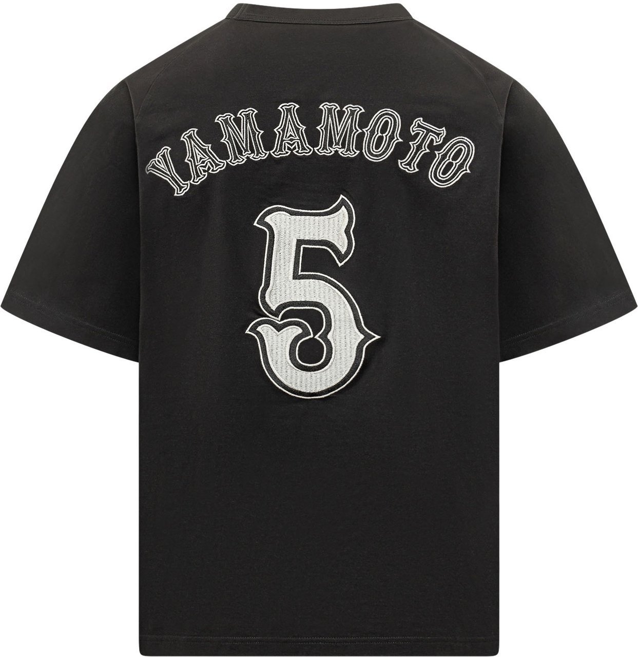 Y-3 T-shirt con Stampa Grafica Frontale Zwart