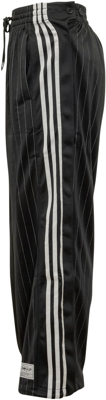 Y-3 Pantaloni Basketball con Righe Verticali Zwart