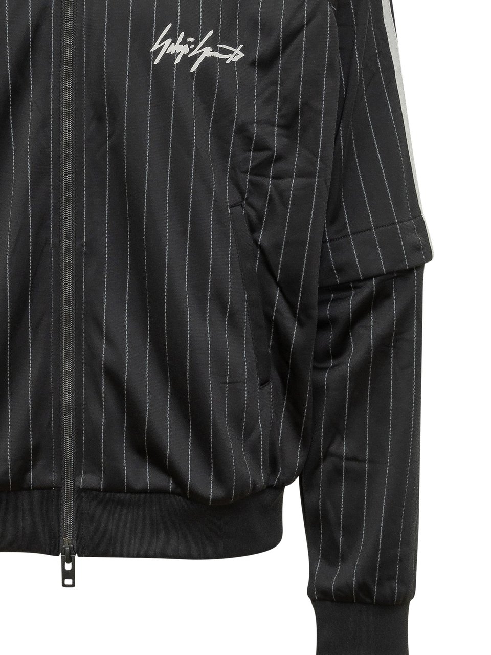 Y-3 Giacca Basketball con Zip e Collo Alto Zwart