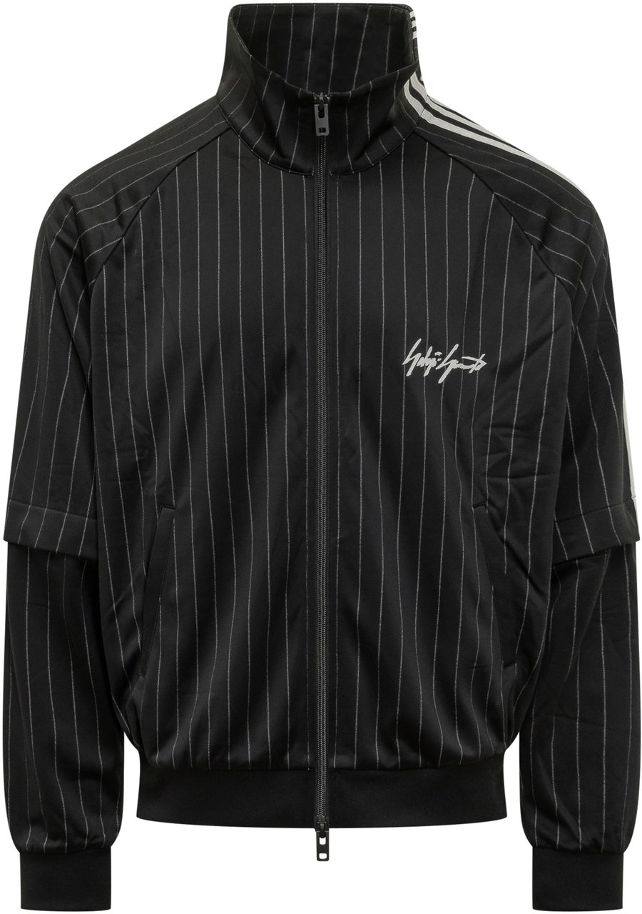 Y-3 Giacca Basketball con Zip e Collo Alto Zwart