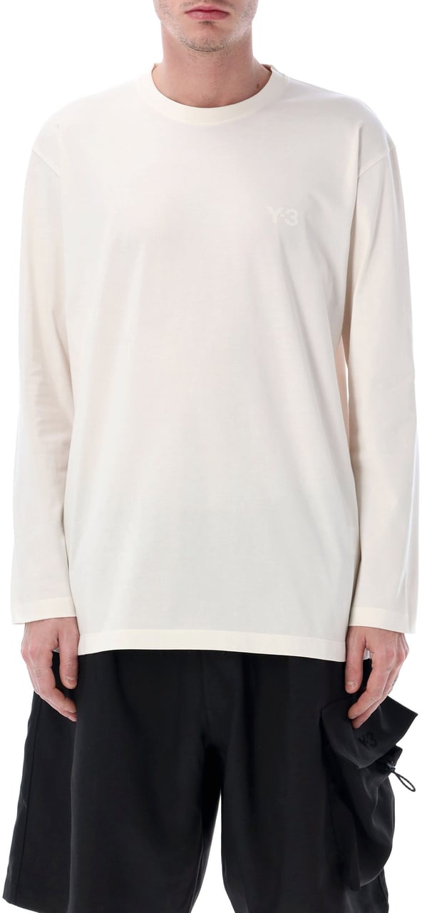 Y-3 Classic L/S Tee Bianco Wit