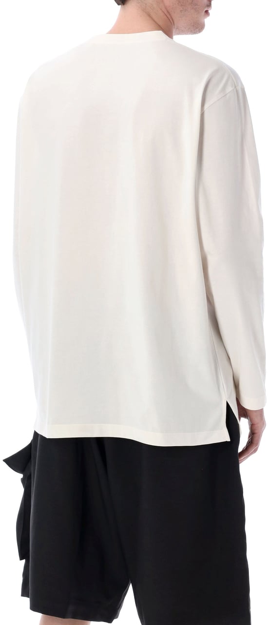 Y-3 Classic L/S Tee Bianco Wit