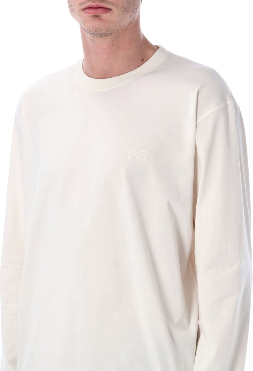 Y-3 Classic L/S Tee Bianco Wit