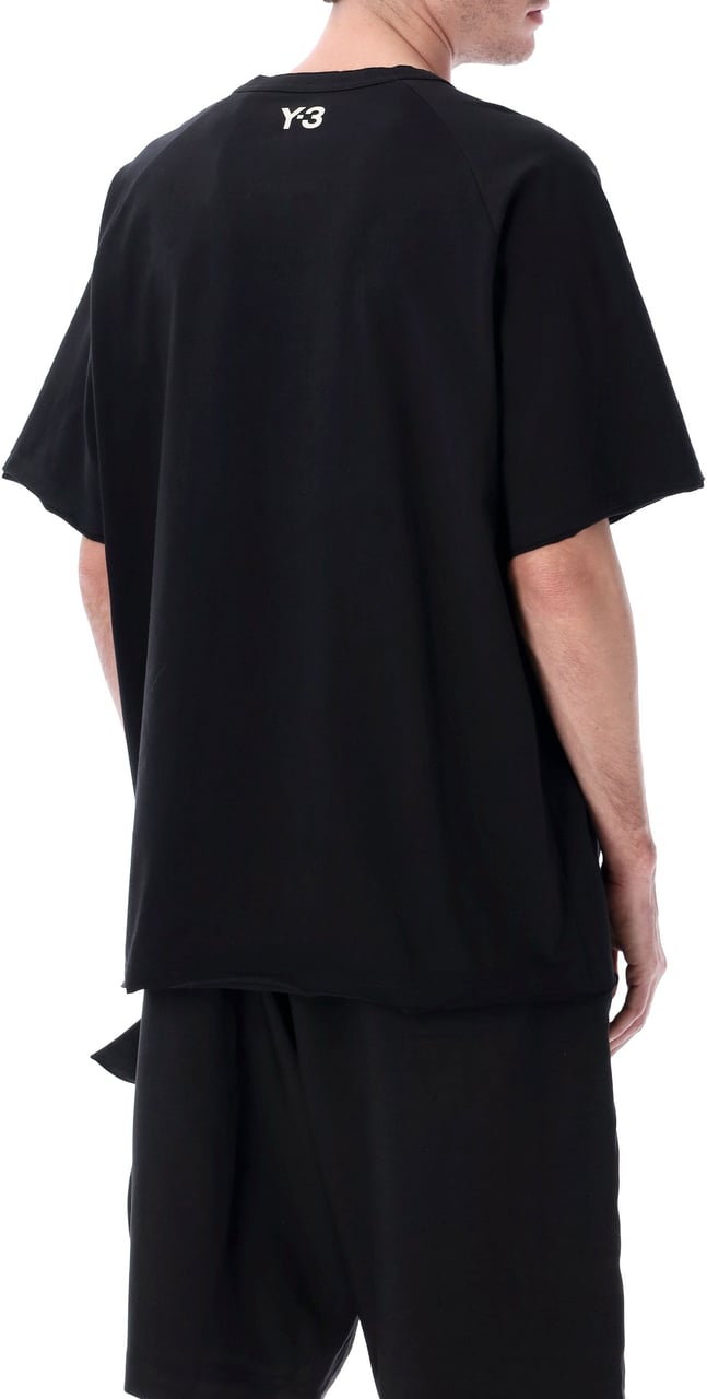 Y-3 Stripes S/S Tee Nero Zwart