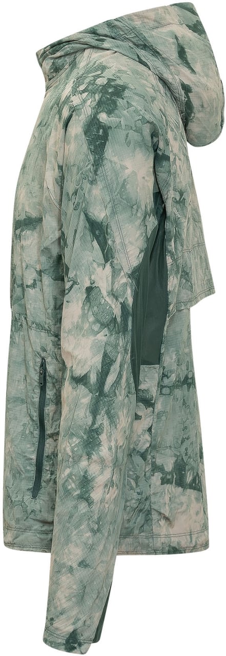 Y-3 Giacca con Cappuccio e Stampa All Over Lime