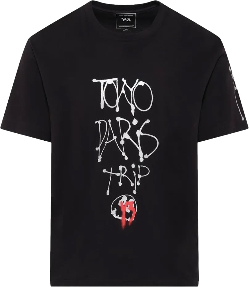 Y-3 City Gfx Ss Tee Black Zwart
