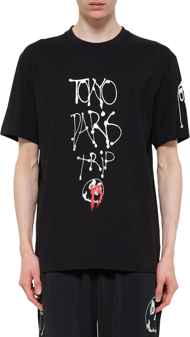 Y-3 City Gfx Ss Tee Black Zwart