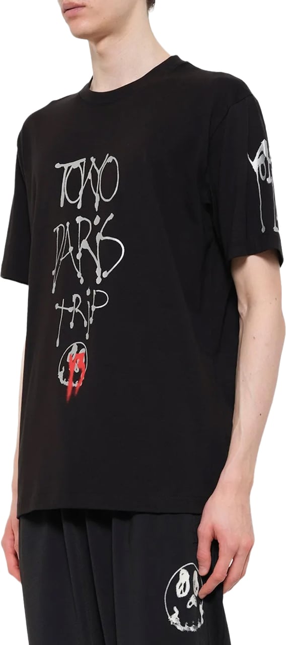 Y-3 City Gfx Ss Tee Black Zwart