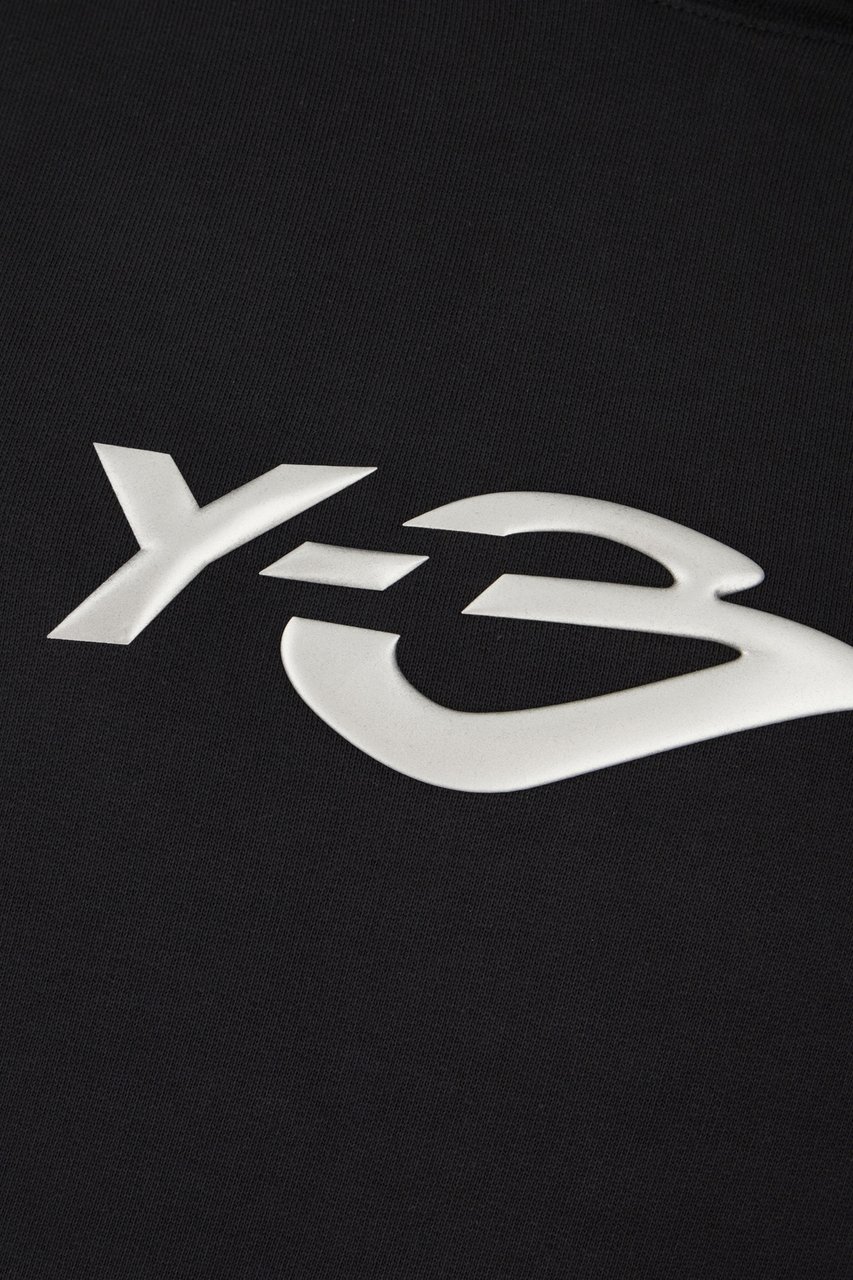 Y-3 Black cotton sweatshirt Zwart