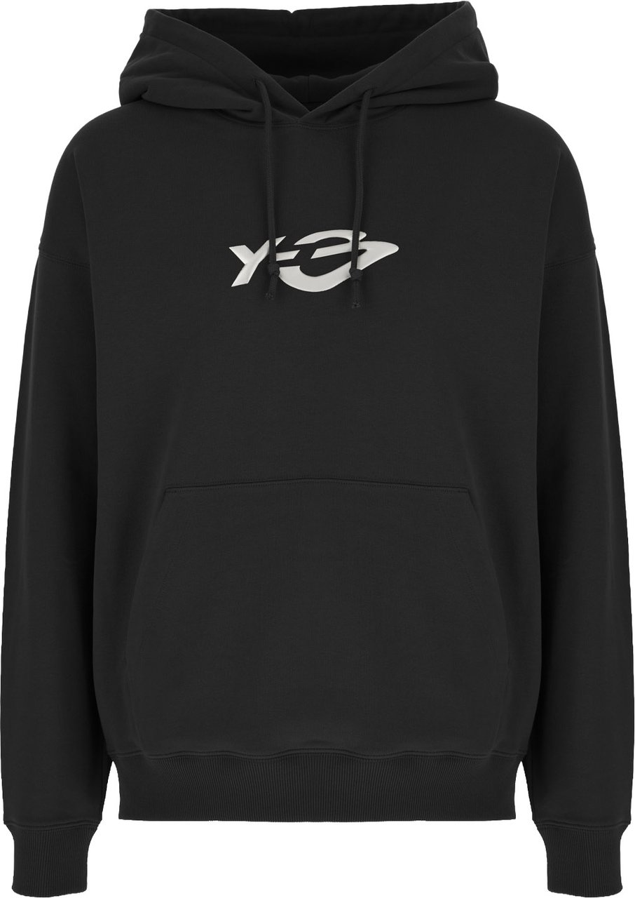 Y-3 Black cotton sweatshirt Zwart